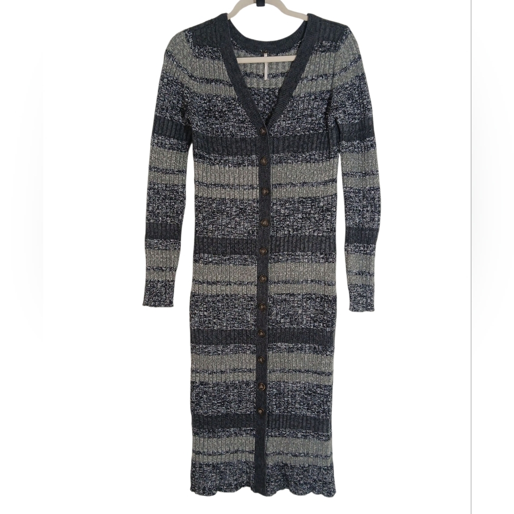 Free People Cozy Up Knit Cardigan Dress Size M